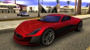 Rimac Concept One для GTA San Andreas миниатюра 3