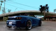 Honda S2000 HellaFlush для GTA San Andreas миниатюра 4