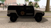 Mammoth Patriot San Andreas Sheriff SUV para GTA San Andreas miniatura 5