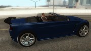 GTA V Dewbauchee Rapid GT Cabrio для GTA San Andreas миниатюра 4