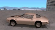 Pontiac Firebird Trans Am Turbo 1980 для GTA San Andreas миниатюра 2