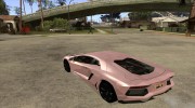 Lamborghini Aventador для GTA San Andreas миниатюра 3