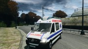 Mercedes-Benz Sprinter Azerbaijan Ambulance v0.1 for GTA 4 miniature 1