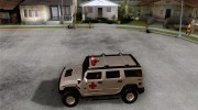 AMG H2 HUMMER - RED CROSS (ambulance) для GTA San Andreas миниатюра 2