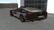 Lexus LFA Police 2011 para GTA San Andreas miniatura 2