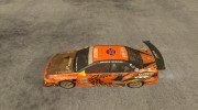 Subaru Impreza D1 WRX Yukes Team Orange for GTA San Andreas miniature 2
