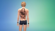 Мужской тату сет для Sims 4 миниатюра 4