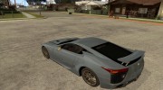Lexus LFA 2010 для GTA San Andreas миниатюра 3