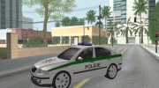 Skoda Octavia Czech Police для GTA San Andreas миниатюра 7