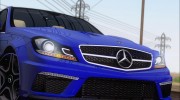 Mercedes-Benz C63 AMG 2013 для GTA San Andreas миниатюра 11