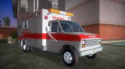 Ford Econoline 1986 Ambulance для GTA Vice City миниатюра 2