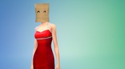 Пакет на голове Paeperbag mask para Sims 4 miniatura 5