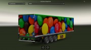 M&M’s cooliner trailer mod by BarbootX para Euro Truck Simulator 2 miniatura 3