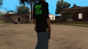 Grove Street Shirt для GTA San Andreas миниатюра 5