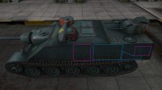 Контурные зоны пробития AMX AC Mle. 1948 for World Of Tanks miniature 2