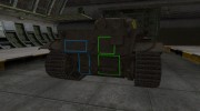 Контурные зоны пробития Centurion Mk. I para World Of Tanks miniatura 4