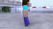Скин Стива из игры Minecraft для GTA San Andreas миниатюра 4