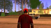 Кепка newyorkyankiys красная для GTA San Andreas миниатюра 3