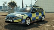 Essex Police Volvo V70 for GTA 5 miniature 1