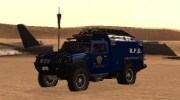 Hummer FBI truck para GTA San Andreas miniatura 5