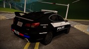 Lexus IS-F 2009 Police para GTA San Andreas miniatura 2