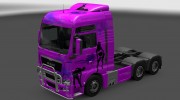 Скин Girls для MAN TGX para Euro Truck Simulator 2 miniatura 1