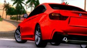 BMW 4 Series Coupe M Sport 2014 для GTA San Andreas миниатюра 7