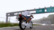 Yamaha YBR для GTA San Andreas миниатюра 3