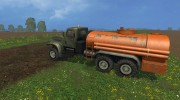 КрАЗ 255 Бензовоз для Farming Simulator 2015 миниатюра 3