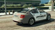 Skoda Octavia GEORGIA POLICE для GTA 5 миниатюра 3