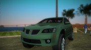 Pontiac G8 GXP для GTA Vice City миниатюра 1