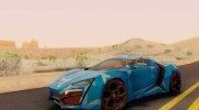 W-Motors Lykan Hypersport 2013 Blue Star for GTA San Andreas miniature 6