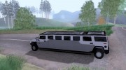 Hummer H2 Stretch для GTA San Andreas миниатюра 2