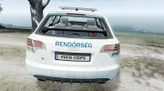 Hungarian Audi Police Car для GTA 4 миниатюра 4