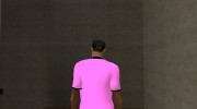 Розовая футболка Polo Nike для GTA San Andreas миниатюра 4