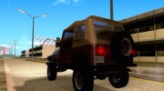 Jeep Wrangler для GTA San Andreas миниатюра 4