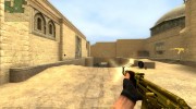 Golden AK-47 для Counter-Strike Source миниатюра 2