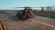 AH-6J Little Bird Navy para GTA 5 miniatura 1
