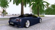 Ferrari 360 Spyder для GTA San Andreas миниатюра 4