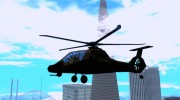 Sikorsky RAH-66 Comanche stealth green для GTA San Andreas миниатюра 4