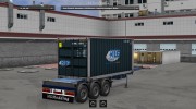 JBK 5 Containertrailer (MDM) для Euro Truck Simulator 2 миниатюра 3