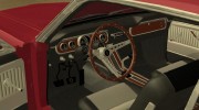Ford Mustang GT 289 Hardtop Coupe 1965 для GTA San Andreas миниатюра 5