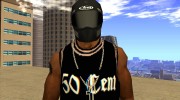 Black Helmet para GTA San Andreas miniatura 1