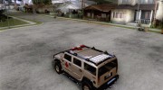AMG H2 HUMMER - RED CROSS (ambulance) for GTA San Andreas miniature 3