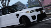 2016 Range Rover Sport SVR  v1.2 для GTA 5 миниатюра 7