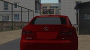 Lexus IS-F 2008 для GTA San Andreas миниатюра 4