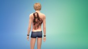 Мужской тату сет для Sims 4 миниатюра 6