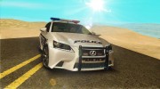 Lexus GS350 F Sport Series IV Police 2013 para GTA San Andreas miniatura 1