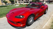 1999 Dodge Viper GTS ACR для GTA 5 миниатюра 4