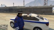 Russian Traffic Officer - Blue Jacket for GTA 5 miniature 4